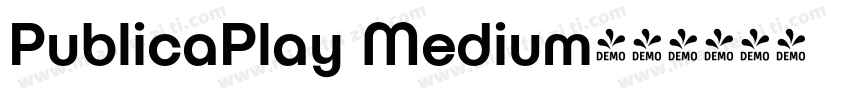 PublicaPlay Medium字体转换
